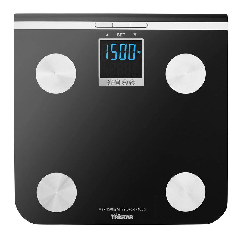 SCALE BMI Personvægt - LED display - Op til 150 Kg. - Sort