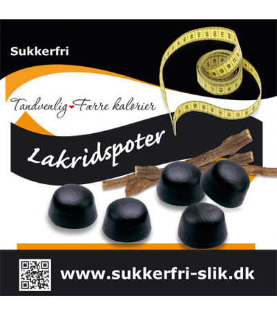 Sukkerfri lakridspoter 80 g