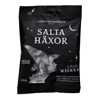 Se Lakritsfabriken Salta häxor 100 g ❤ Kæmpe udvalg i Lakritsfabriken ❤ Hurtig levering: 1 - 2 Hverdage samt billig fragt - Varenummer: KTO-LPSALTAHAXOR og barcode / Ean: '7350059558063 på lager - Udsalg på Lakrids Spar op til 67% - Over 1334 design mærker på udsalg