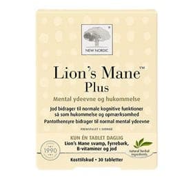 Se New Nordic Lions Mane Plus 30 tab. ❤ Kæmpe udvalg i New Nordic ❤ Hurtig levering: 1 - 2 Hverdage samt billig fragt - Varenummer: HG-45143 og barcode / Ean: '5021807008070 på lager - Udsalg på Sundhed > New Nordic > Søvn Spar op til 57% - Over 1334 design mærker på udsalg