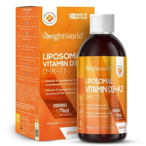 Se Liposomal D3- + K2-vitamin Dråber - K-vitamin » Kæmpe udvalg i WeightWorld » Hurtig levering: 1 - 2 Hverdage samt billig fragt - Varenummer: WWDK-48103 og barcode / Ean: 5056128125021 på lager - Udsalg på K-vitamin Spar op til 55% - Over 1312 kendte brands på udsalg