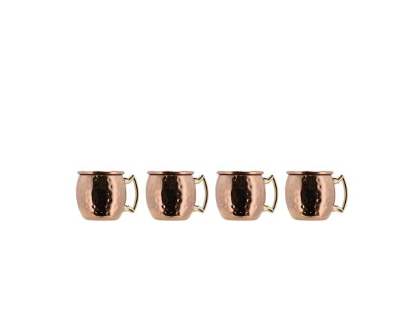 Se Lyngby Glas - Moscow mule mini Shotglas 8 cl 4 stk. Kobber/Stål ✔ Kæmpe udvalg i Lyngby Glas ✔ Hurtig levering: 1 - 2 Hverdage samt billig fragt - Varenummer: RKTK-LG24692 og barcode / Ean: &