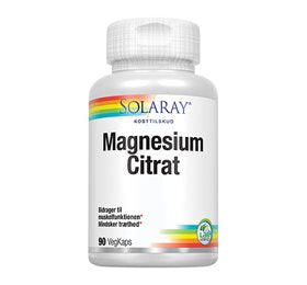 Solaray Magnesium Citrat 90 kapsler - Køb flere og spar mere!  DATOVARE 01/2025