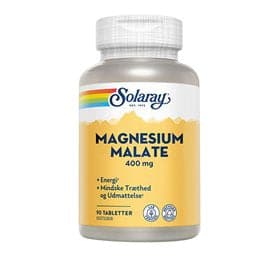 Se Solaray Magnesium Malate 90 tbl. ❤ Kæmpe udvalg i Solaray ❤ Hurtig levering: 1 - 2 Hverdage samt billig fragt - Varenummer: HG-56166 og barcode / Ean: '021245813095 på lager - Udsalg på Sundhed > Magnesium > Spar op til 56% - Over 1334 design mærker på udsalg