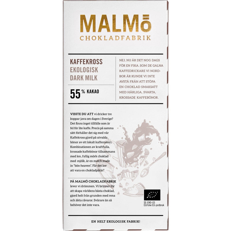 Se Malmö Chokladfabrik Kaffekross 55% ✔ Kæmpe udvalg i Malmö Chokladfabrik ✔ Meget billig fragt og hurtig levering: 1 - 2 hverdage - Varenummer: KTO-TGL KAFFE og barcode / Ean: &