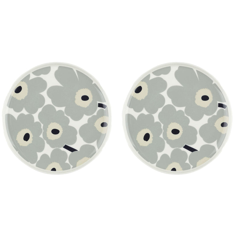 Se Marimekko Unikko tallerken Ø25, hvid/grå/sand, 2 stk. ❤ Kæmpe udvalg i Marimekko ❤ Hurtig levering: 1 - 2 Hverdage samt billig fragt - Varenummer: KTO-073691-195 og barcode / Ean: &