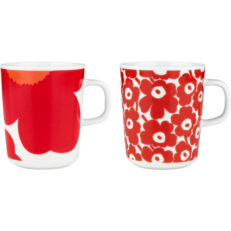 Se Marimekko Iso Unikko + Pikkuinen Unikko krus 2-pack, hvid/rød ❤ Stort online udvalg i Marimekko ❤ Meget billig fragt og hurtig levering: 1 - 2 hverdage - Varenummer: KTO-073460-130 og barcode / Ean: &