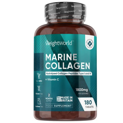 Se Marine Kollagen + C-vitamin 1800mg - Kollagen » Kæmpe udvalg i WeightWorld » Hurtig levering: 1 - 2 Hverdage samt billig fragt - Varenummer: WWDK-50078 og barcode / Ean: 5056128127605 på lager - Udsalg på Kollagen Spar op til 65% - Over 1312 kendte brands på udsalg