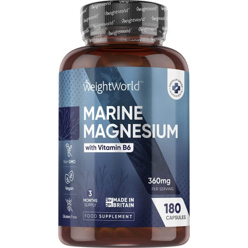 Se Marine Magnesium + B6 - Magnesium » Kæmpe udvalg i WeightWorld » Hurtig levering: 1 - 2 Hverdage samt billig fragt - Varenummer: WWDK-49930 og barcode / Ean: 5056128127506 på lager - Udsalg på Magnesium Spar op til 57% - Over 1312 kendte brands på udsalg