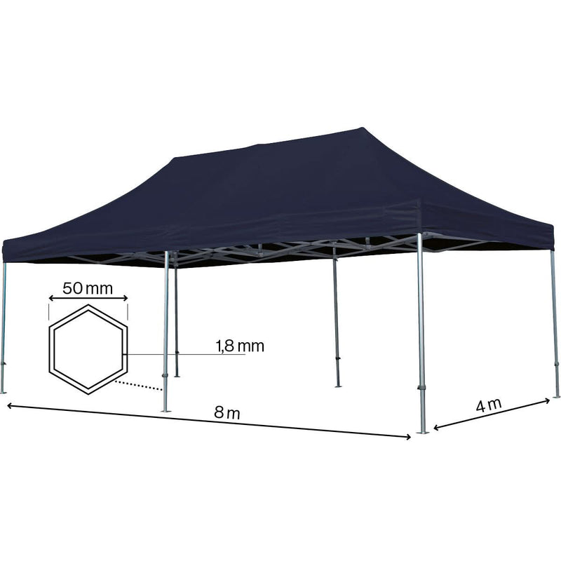 Se Foldetelt Komplet 4x8m HEXA Heavy Duty - Sort ✔ Kæmpe udvalg i  Zederkof ✔ Hurtig levering: 1 - 2 Hverdage samt billig fragt - Varenummer: ZDK-86518 og barcode / Ean:  på lager - Udsalg på Telte > FOLDETELTE > Premium Pro Spar op til 52% - Over 1112 kendte brands på udsalg