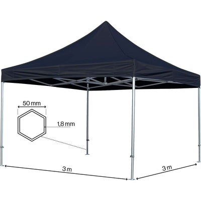 Se Foldetelt Komplet 3x3m HEXA Heavy Duty - Sort ✔ Kæmpe udvalg i  Zederkof ✔ Hurtig levering: 1 - 2 Hverdage samt billig fragt - Varenummer: ZDK-86432 og barcode / Ean:  på lager - Udsalg på Telte > FOLDETELTE > Premium Pro Spar op til 65% - Over 1112 kendte brands på udsalg