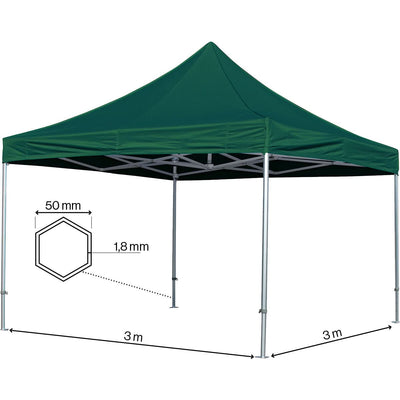 Se Foldetelt Komplet 3x3m HEXA Heavy Duty - Grøn ✔ Kæmpe udvalg i  Zederkof ✔ Hurtig levering: 1 - 2 Hverdage samt billig fragt - Varenummer: ZDK-86427 og barcode / Ean:  på lager - Udsalg på Telte > FOLDETELTE > Premium Pro Spar op til 59% - Over 1112 kendte brands på udsalg