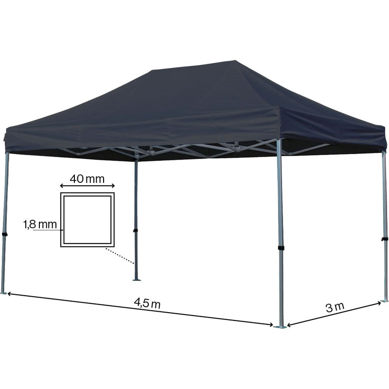 Se Foldetelt Komplet 3x4,5m Premium Plus - Sort ✔ Kæmpe udvalg i  Zederkof ✔ Hurtig levering: 1 - 2 Hverdage samt billig fragt - Varenummer: ZDK-84064 og barcode / Ean:  på lager - Udsalg på Telte > FOLDETELTE > Premium Plus Spar op til 62% - Over 1354 kendte brands på udsalg