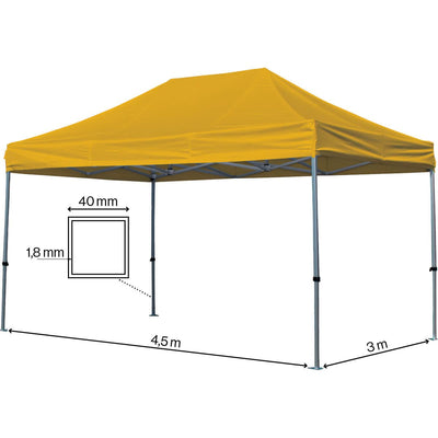 Se Foldetelt Komplet 3x4,5m Premium Plus - Gul ✔ Kæmpe udvalg i  Zederkof ✔ Hurtig levering: 1 - 2 Hverdage samt billig fragt - Varenummer: ZDK-84061 og barcode / Ean:  på lager - Udsalg på Telte > FOLDETELTE > Premium Plus Spar op til 59% - Over 1354 kendte brands på udsalg