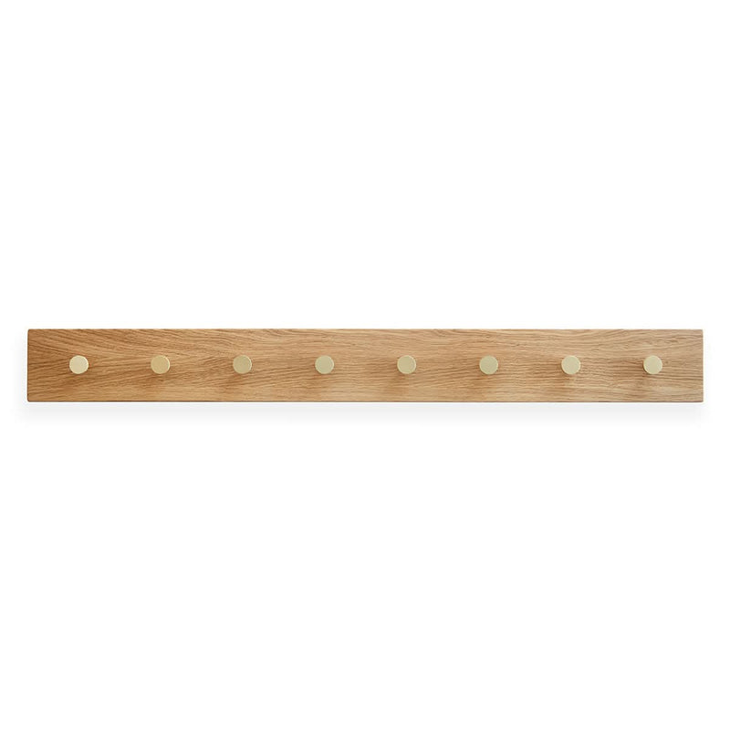 Se tilbud på MOUD Home OAK Knagerække med messing knager 100 cm - egetræ. Billigt udsalg! Hurtig levering: 1-2 hverdage. Spar op til 52%.