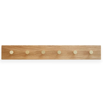 Se MOUD Home OAK Knagerække med messing knager 70 cm på tilbud! Billigt udsalg - Spar op til 63%. Hurtig levering (1-2 hverdage) og billig fragt. Køb online nu!