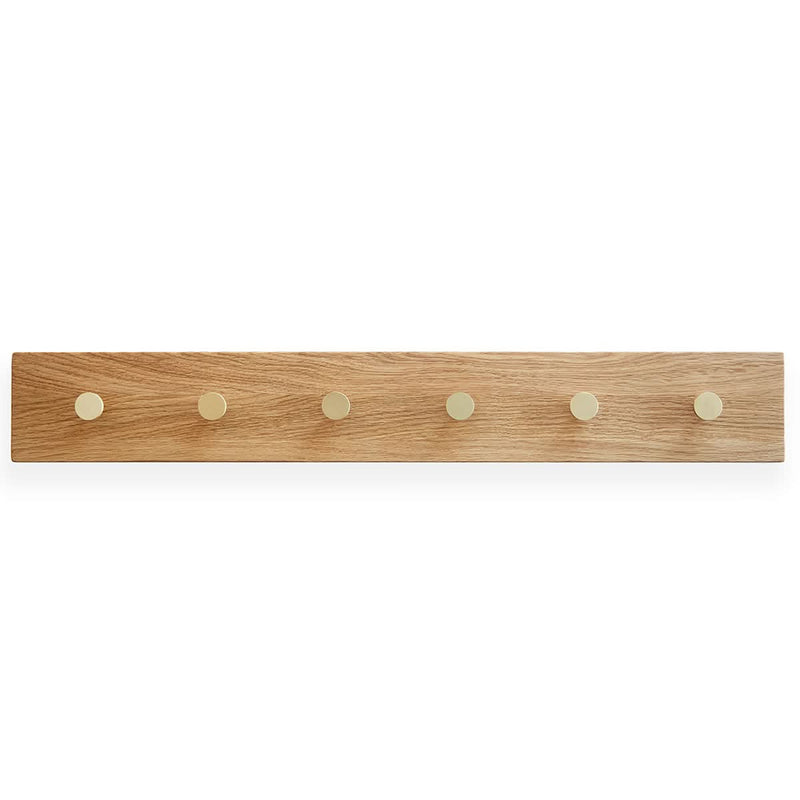 Se MOUD Home OAK Knagerække med messing knager 70 cm på tilbud! Billigt udsalg - Spar op til 63%. Hurtig levering (1-2 hverdage) og billig fragt. Køb online nu!