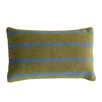 Se MOUD Home STRIPE pudebetræk 38x58 cm - olive/blå på tilbud! Billigt udsalg - Køb online nu! Hurtig levering: 1-2 hverdage. Varenummer: BADE-47262847762771.