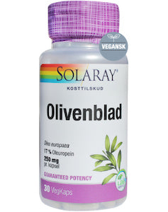 Solaray Olivenblad 30 kaps. DATOVARE 12/2024