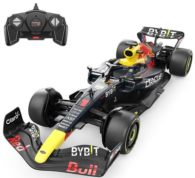 Se Oracle Red Bull Racing RB18 Fjernstyret Bil 1:18, 2.4G ✔ Kæmpe udvalg i Rastar ✔ Meget billig fragt og hurtig levering: 1 - 2 hverdage - Varenummer: MMA-20894800 og barcode / Ean: '6930751323148 på lager - Udsalg på Fjernstyret Biler, Mindre Spar op til 61% - Over 1354 kendte mærker på udsalg