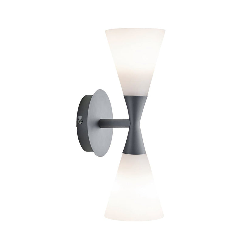 Se Herstal Harlekin duo væglampe grafitgrå-hvid ✔ Kæmpe udvalg i Herstal ✔ Hurtig levering: 1 - 2 Hverdage samt billig fragt - Varenummer: NDN-24447-03 og barcode / Ean: &