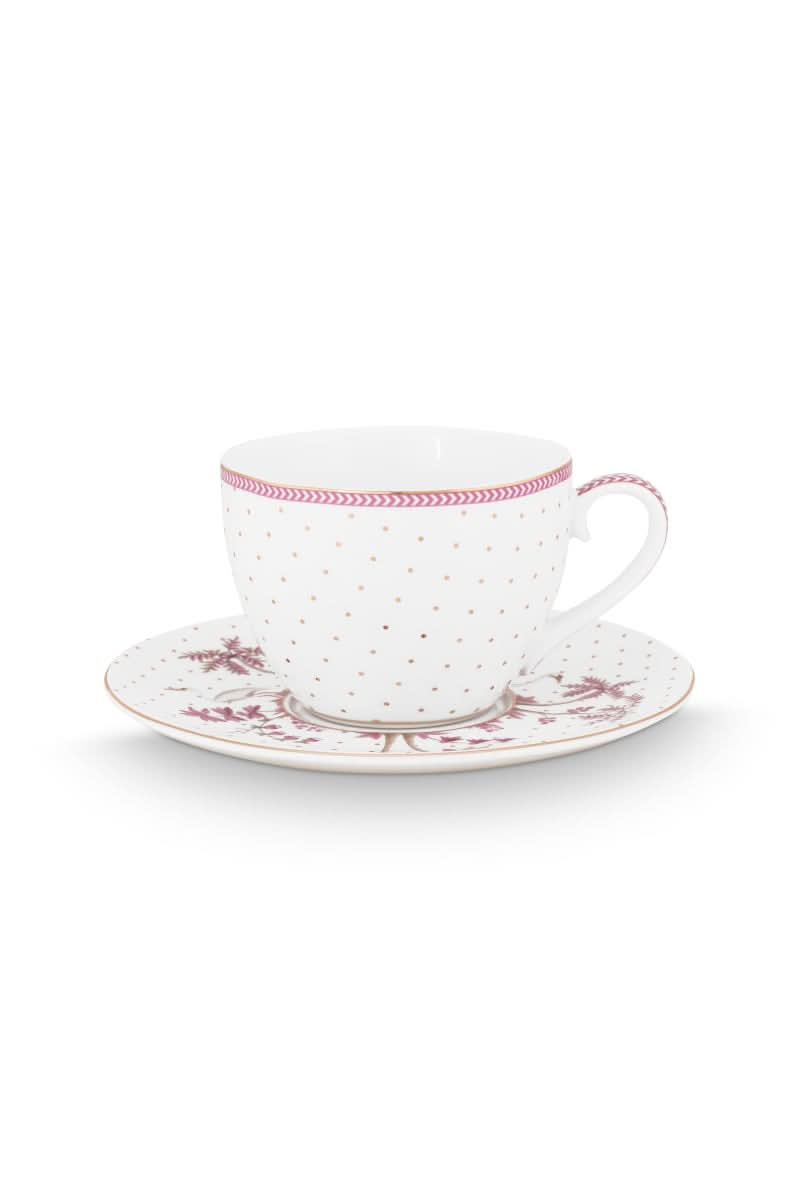 Se tilbud på Pip Studio Cup & Saucer Jolie Dots Gold Pink 280ml! Billigt udsalg på over 857 brands. Hurtig levering (1-2 hverdage) og billig fragt. Varenummer: CADEC-51.004.206. Spar op til 67%.