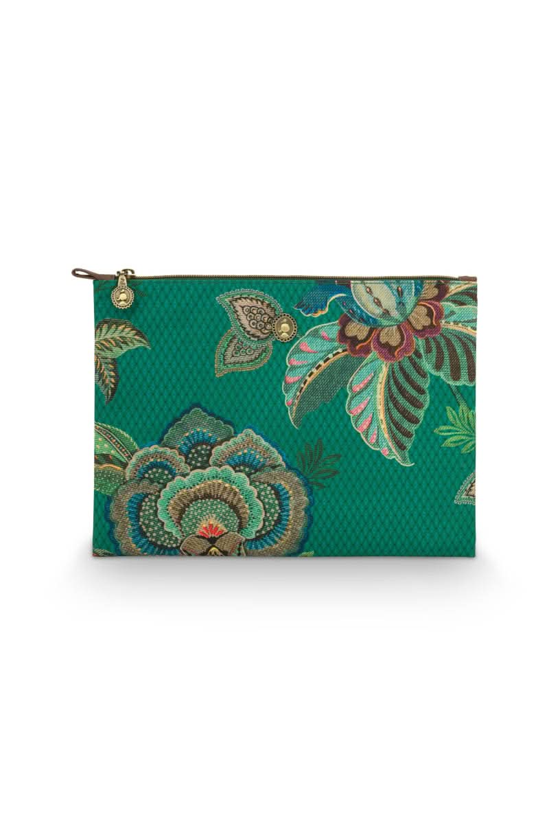 Se Charly Cosmetic Flat Pouch Large Cece Fiore Green 30x22x1cm på udsalg! Billig fragt & hurtig levering (1-2 dage). Køb nu og spar op til 53%!