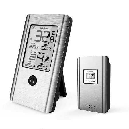 Se Plus Termometre - Inde & ude Trådløs vejrstation aluminium ❤ Stort online udvalg i Plus Termometre ❤ Meget billig fragt og hurtig levering: 1 - 2 hverdage - Varenummer: RKTK-FH179817 og barcode / Ean: &