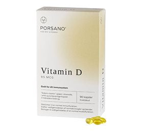 Porsano Vitamin D 95 mcg 90 kapsler