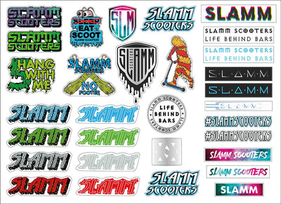 Se Slamm Sticker Sheet One size ✔ Kæmpe udvalg i  Slamm ✔ Hurtig levering: 1 - 2 Hverdage samt billig fragt - Varenummer: JUCO-flat-130 og barcode / Ean: '5059028005844 på lager - Udsalg på Tilbehør til løbehjul Spar op til 61% - Over 1160 kendte mærker på udsalg