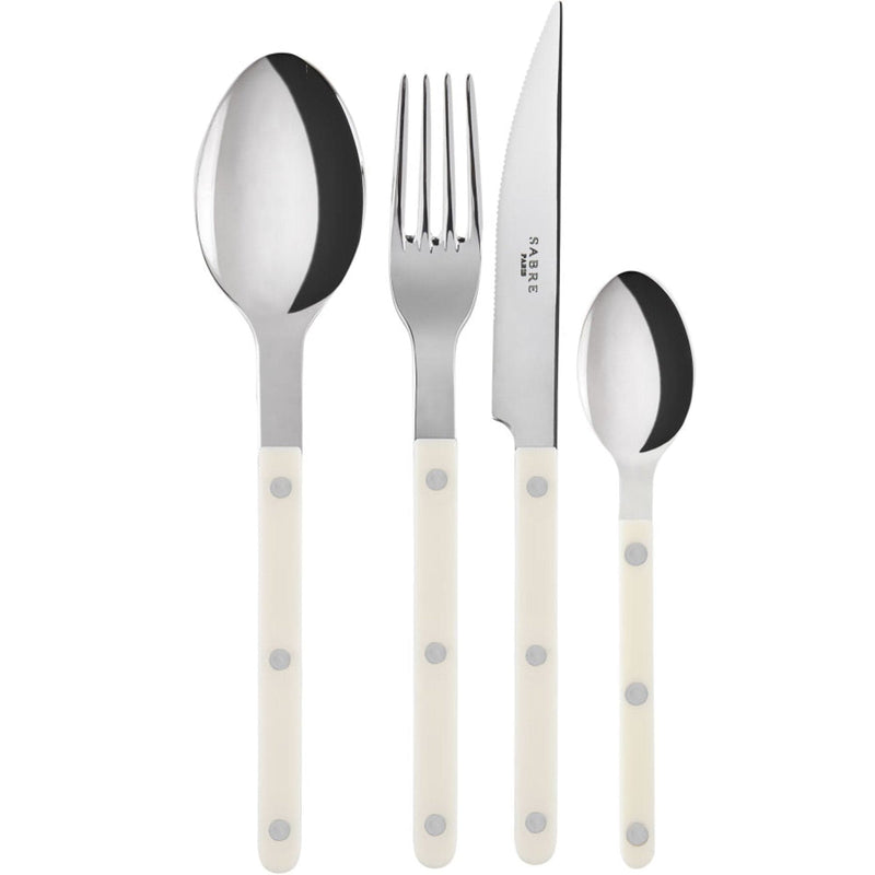 Se Sabre Paris Bistrot Solid bestiksæt 4 dele, ivory ✔ Kæmpe udvalg i Sabre Paris ✔ Hurtig levering: 1 - 2 Hverdage samt billig fragt - Varenummer: KTO-2346-033-0002 og barcode / Ean: &