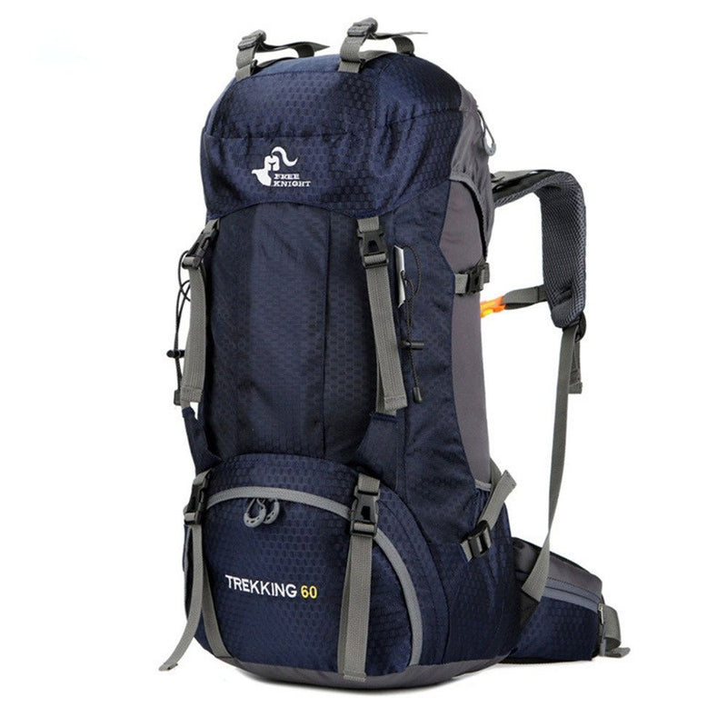 FREEDOM KNIGHT backpack/Rygsæk 60L - Med regnslag - Mørkeblå