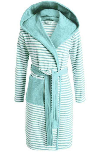 Se Esprit Striped Hoodie Morgenkåbe Mint - M på tilbud! Billigt udsalg. Hurtig levering: 1-2 hverdage. Spar op til 58%.