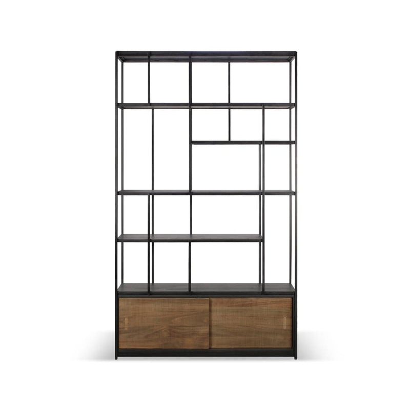 Se Ethnicraft Studio Rack hylde 205x120 cm Teak med 2 låger ❤ Kæmpe udvalg i Ethnicraft ❤ Hurtig levering: 1 - 2 Hverdage samt billig fragt - Varenummer: NDN-555095-01 og barcode / Ean: &