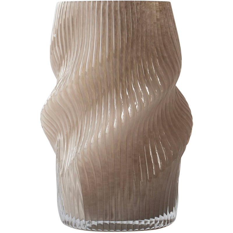 Se Tell Me More Fano vase 25 cm, taupe ❤ Kæmpe udvalg i Tell Me More ❤ Hurtig levering: 1 - 2 Hverdage samt billig fragt - Varenummer: KTO-5093 og barcode / Ean: &