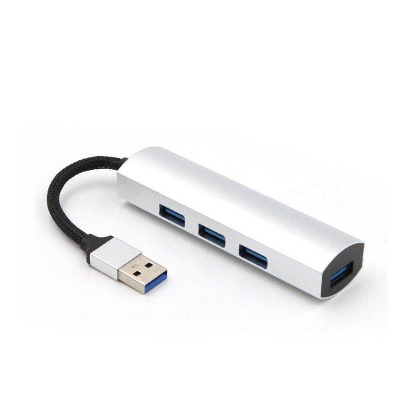 USB 3.0 hub/adapter - Få ekstra 4 USB indgange til Laptop/PC mm - Sølv