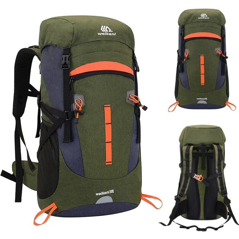 Weikani Ultralight vandtæt Backpack / Rygsæk 50L - Grøn