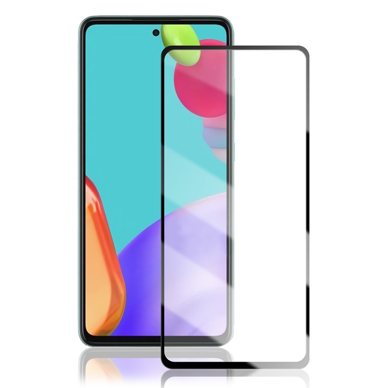 Samsung Galaxy A52s 5 G / A52 5G / A52 - AMORUS full glue hærdet beskyttelsesglas med komplet dækning