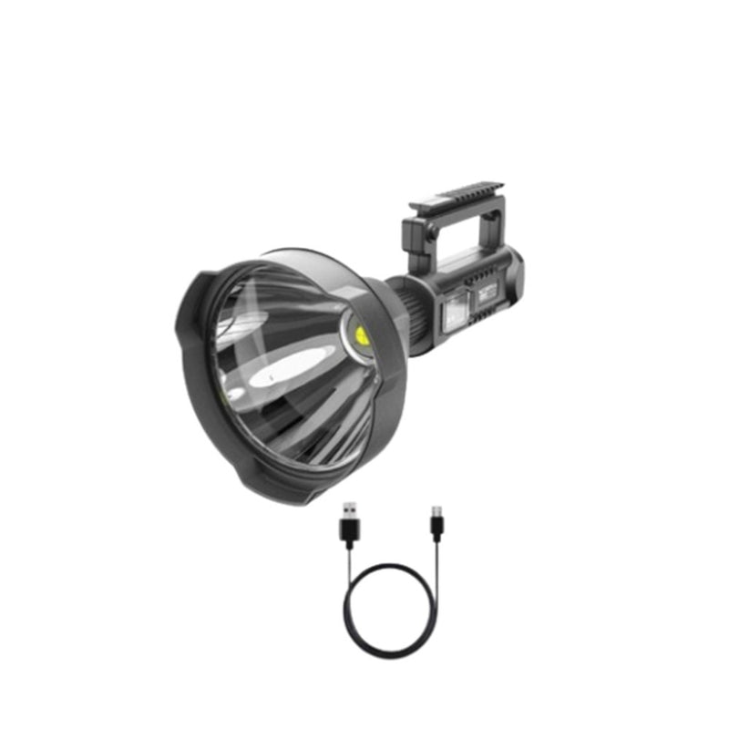 XHP50 Vandtæt LED lommelygte 35W - Genopladelig - Sort