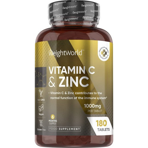 Se C-vitamin + Zinktabletter 1000 mg - C-vitamin » Kæmpe udvalg i WeightWorld » Hurtig levering: 1 - 2 Hverdage samt billig fragt - Varenummer: WWDK-49937 og barcode / Ean: 5056128127476 på lager - Udsalg på C-vitamin Spar op til 58% - Over 1312 kendte brands på udsalg