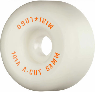 Se Mini Logo Skateboard Hjul A-cut 53mm 101A White 4-pak 53mm ✔ Kæmpe udvalg i  Mini Logo ✔ Hurtig levering: 1 - 2 Hverdage samt billig fragt - Varenummer: JUCO-WSBCMLAC25301W4 og barcode / Ean: '842357149144 på lager - Udsalg på Tilbehør til skateboard Spar op til 54% - Over 1150 kendte brands på udsalg