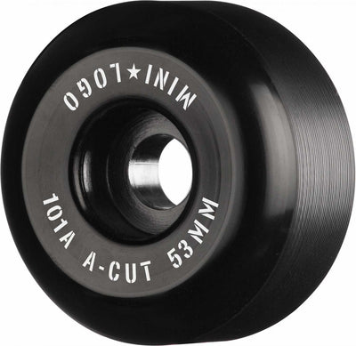 Se Mini Logo Skateboard Hjul A-cut 53mm 101A Black 4-pak 53mm ✔ Kæmpe udvalg i  Mini Logo ✔ Hurtig levering: 1 - 2 Hverdage samt billig fragt - Varenummer: JUCO-WSBCMLAC25301X4 og barcode / Ean: '842357149151 på lager - Udsalg på Tilbehør til skateboard Spar op til 53% - Over 1150 kendte brands på udsalg