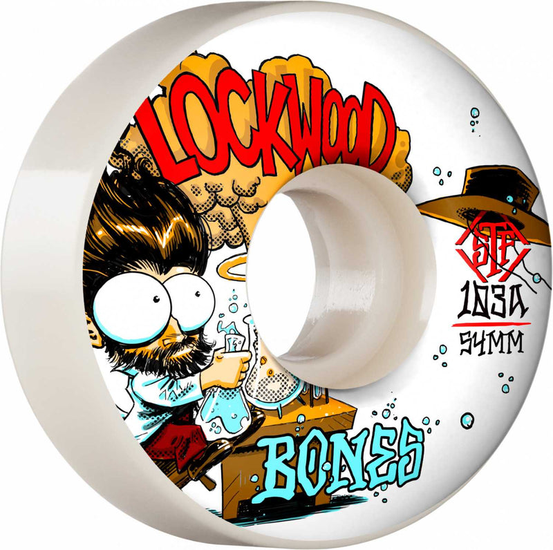 Se Bones Wheels PRO STF Skateboard Hjul Lockwood Experi-Mental 54mm V3 Slims 103A 4-pak 54mm ✔ Kæmpe udvalg i  Bones Hjul ✔ Hurtig levering: 1 - 2 Hverdage samt billig fragt - Varenummer: JUCO-WPCACL0065403W4 og barcode / Ean: &