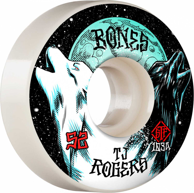 Se Bones Wheels PRO STF Skateboard Hjul Rogers Spirit Howl 52mm V3 Slims 103A 4-pak 52mm ✔ Kæmpe udvalg i  Bones Hjul ✔ Hurtig levering: 1 - 2 Hverdage samt billig fragt - Varenummer: JUCO-WPCATJ0065203W4 og barcode / Ean: &