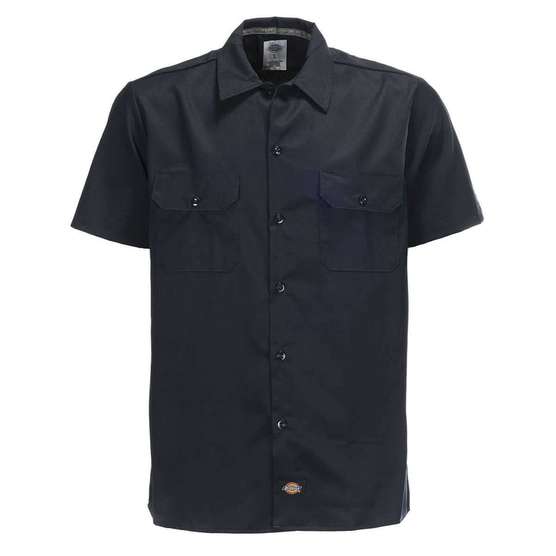 Se Dickies WS576 Kortærmet Skjorte Slim Fit Mørk Navy S ✔ Kæmpe udvalg i  Dickies ✔ Hurtig levering: 1 - 2 Hverdage samt billig fragt - Varenummer: JUCO-WS576dn-S og barcode / Ean: &