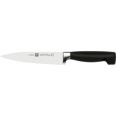 Se Zwilling Four Star kødkniv 16 cm ✔ Stort online udvalg i Zwilling ✔ Hurtig levering: 1 - 2 Hverdage samt billig fragt - Varenummer: KTO-1001544 og barcode / Ean: '4009839006951 på lager - Udsalg på Trancherkniv Spar op til 65% - Over 1354 kendte brands på udsalg