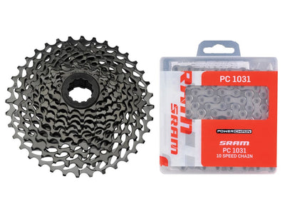 Se Sram sampak 10 gear - 11-36T - MTB PG-1020 kassette og PC1031 Kæde ❤ Kæmpe udvalg i Sram ❤ Hurtig levering: 1 - 2 Hverdage samt billig fragt - Varenummer: CKP-5708280020408 og barcode / Ean: '5708280020408 på lager - Udsalg på Kassette & kæde i sampak Spar op til 61% - Over 350 kendte brands på udsalg