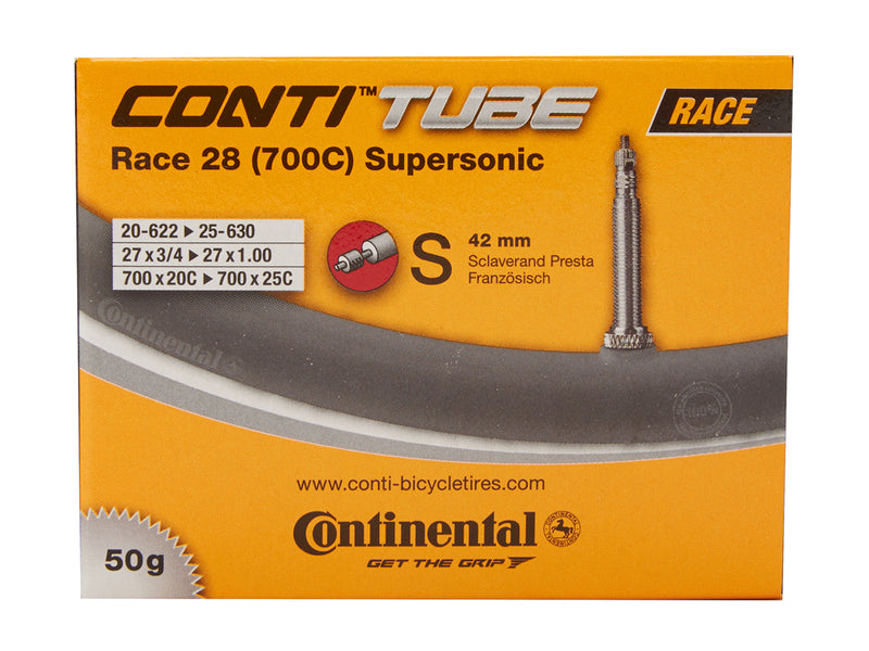 Se Continental Race 28 Supersonic - Cykelslange - Str. 700x20-25c - 42 mm racerventil ❤ Kæmpe udvalg i Continental ❤ Hurtig levering: 1 - 2 Hverdage samt billig fragt - Varenummer: CKP-4019238556834 og barcode / Ean: &