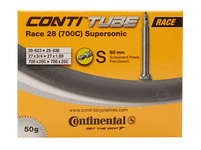 Se Continental Race 28 Supersonic - Cykelslange - Str. 700x20-25c - 60 mm racerventil ❤ Kæmpe udvalg i Continental ❤ Hurtig levering: 1 - 2 Hverdage samt billig fragt - Varenummer: CKP-4019238556841 og barcode / Ean: &