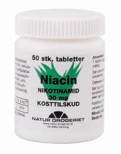 Stort online udvalg i Natur Drogeriet B3 Niacin Nikotinamid 30mg. - 50 tabl. ❤ Natur Drogeriet ❤ Hurtig levering: 1 - 2 Hverdage og gratis fragt v/køb over 295 kr. GLS til pakkeshop ❤ Varenummer: HG-12516 og barcode / Ean: 5703137055817 på lager - Kæmpe udvalg i Sundhed - Over 454 design mærker på udsalg